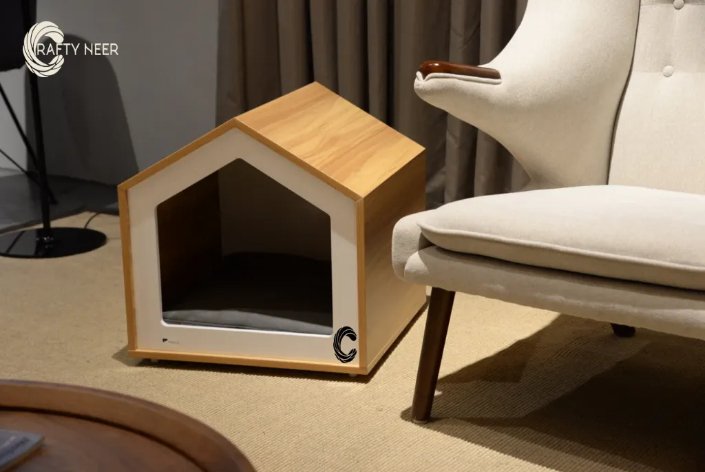 Cat House Modern Nightstand Pet House Cat bed Cat Crate Wood Cat Hoouse Peet House CAT305b.webp