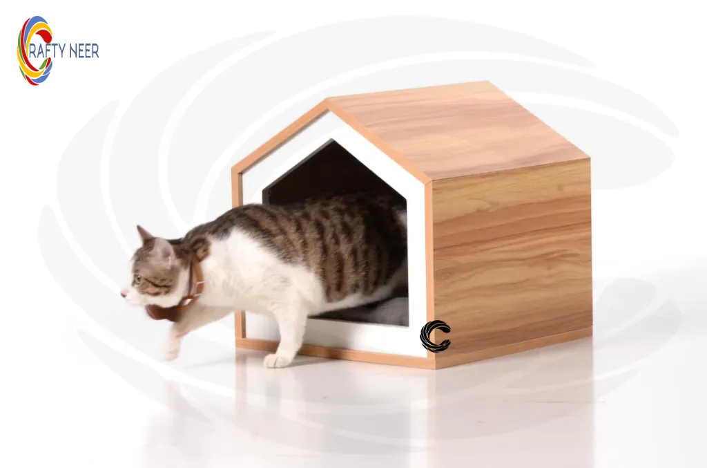 Cat House Modern Nightstand Pet House Cat bed Cat Crate Wood Cat Hoouse Peet House CAT305gh.webp