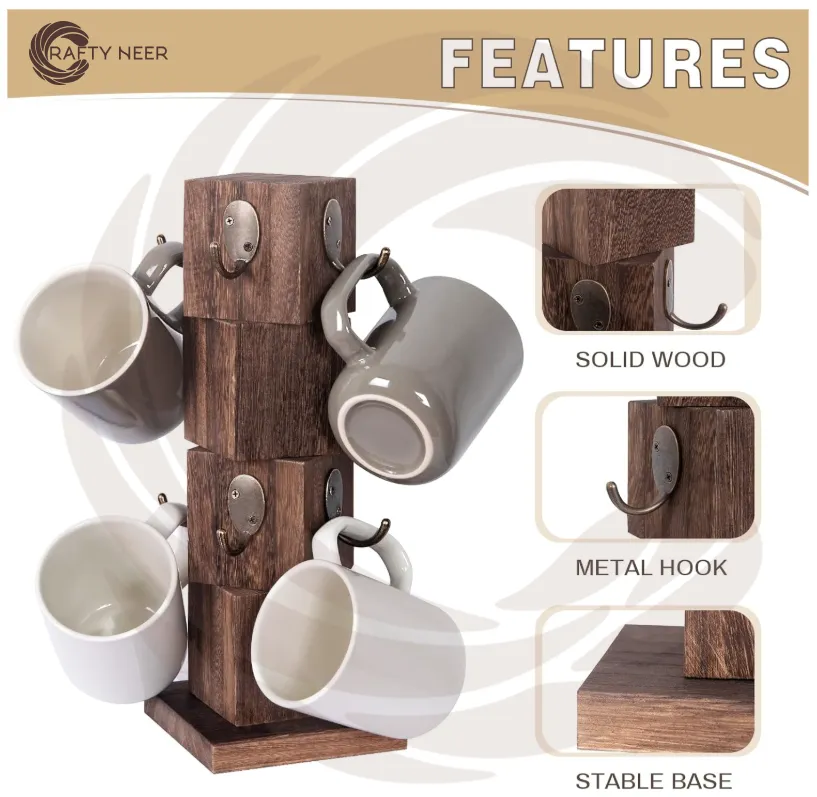 Tea Cup Drip Cup Holder,Cofee Drip Cup Holder Key Holder Stand, and Storage Rack KRO002a.webp