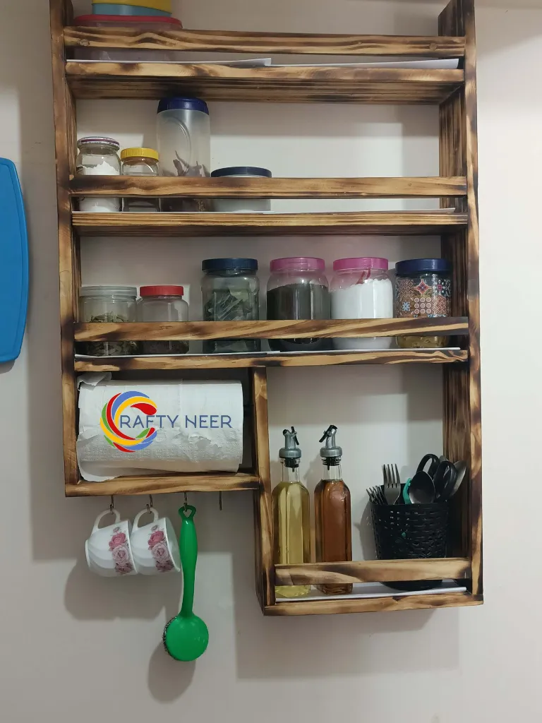 Kitchen rack multi Functional Kitchen Rack organizer Shelve Jar Rack Storage Shelf Cabinet Stand KRO011 copy.webp