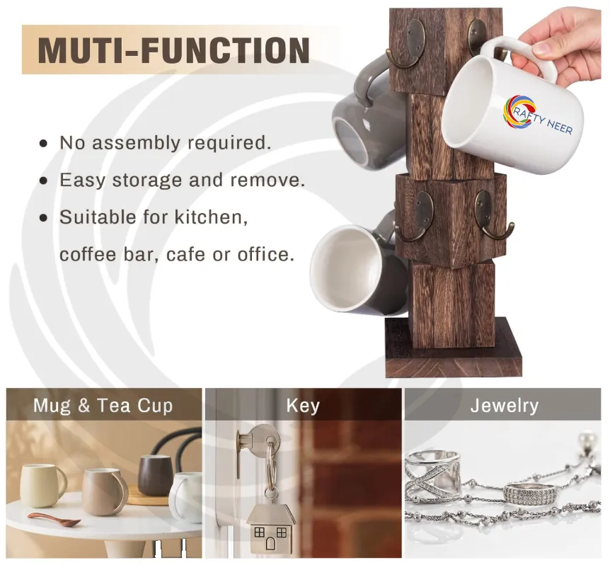 Tea Cup Drip Cup Holder,Cofee Drip Cup Holder Key Holder Stand, and Storage Rack KRO002d.webp