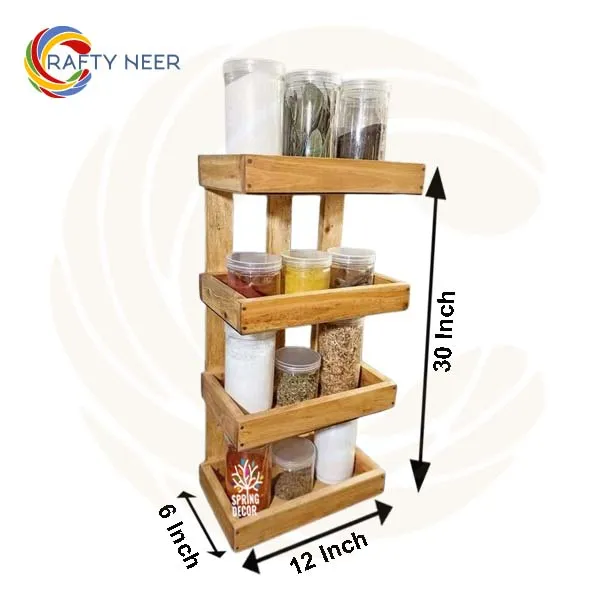 Kitchen rack multi Functional Kitchen Rack organizer Shelve Jar Rack Storage Shelf Cabinet Stand KRO014a copy.webp