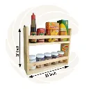 Kitchen rack multi Functional Kitchen Rack organizer Shelve Jar Rack Storage Shelf Cabinet Stand SKO022 copy.webp