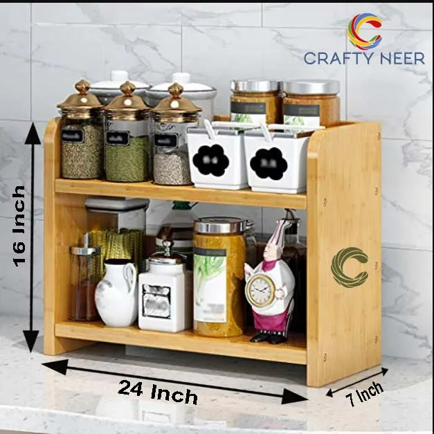 Kitchen rack multi Functional Kitchen Rack organizer Shelve Jar Rack Storage Shelf Cabinet Stand SKO024 copy.webp