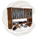 Kitchen rack multi Functional Kitchen Rack organizer Plate Hanger Shelve Jar Rack Storage Shelf Cabinet Stand SKO32Cd copy.webp