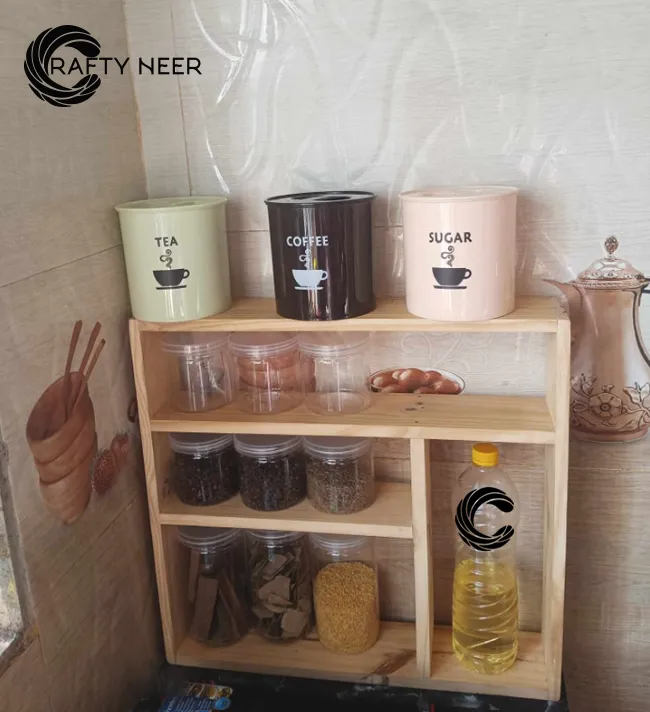 Kitchen rack multi Functional Kitchen Rack organizer Shelve Jar Rack Storage Shelf Cabinet Stand KRO005b.webp