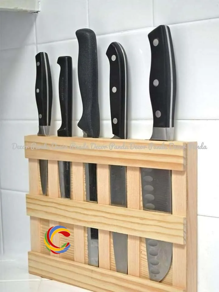 Wooden Knife Holder, 5 Slot Types, Wall iiMounted Knife Rack Model KRO037ca copy.webp