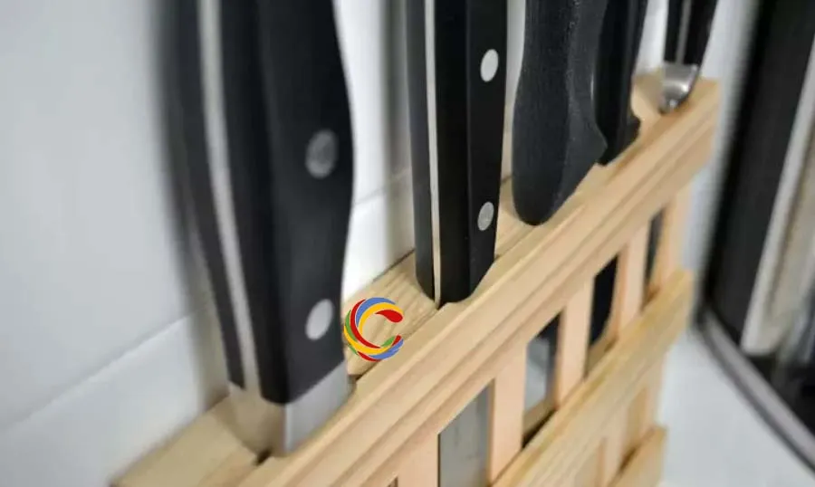 Wooden Knife Holder, 5 Slot Types, Wall iiMounted Knife Rack copy.webp