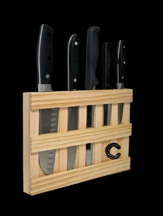 Wooden Knife Holder, 5 Slot Types, Wall iiMounted Knife Rack Model KRO037aa copy.webp
