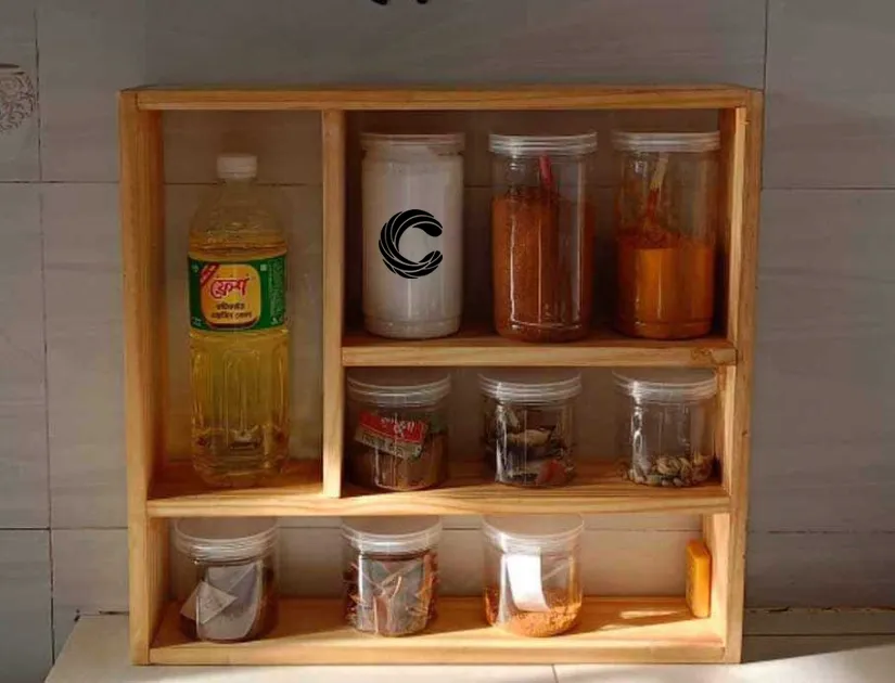 Kitchen rack multi Functional Kitchen Rack organizer Shelve Jar Rack Storage Shelf Cabinet Stand KRO005a.webp