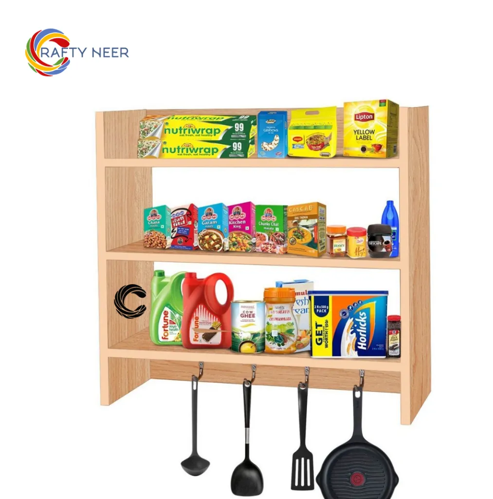 Kitchen rack multi Functional Kitchen Rack organizer Shelve Jar Rack Storage Shelf Cabinet Stand KRO007HH.webp