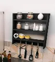 Kitchen rack multi Functional Kitchen Rack organizer Shelve Jar Rack Storage Shelf Cabinet Stand KRO007bb.webp