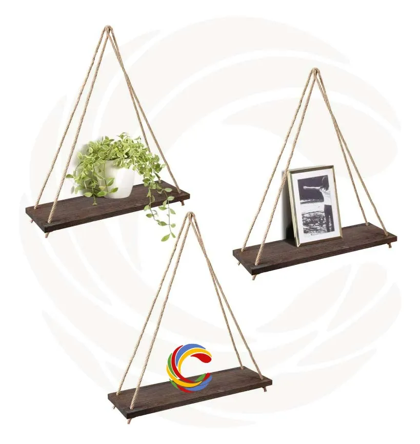 Floating Shelf Wall Hanging Shelves Wall Hanging Rope Durable Shelves for Living Room Bedroom Bathroom Kitchen WL 1010as copy.webp