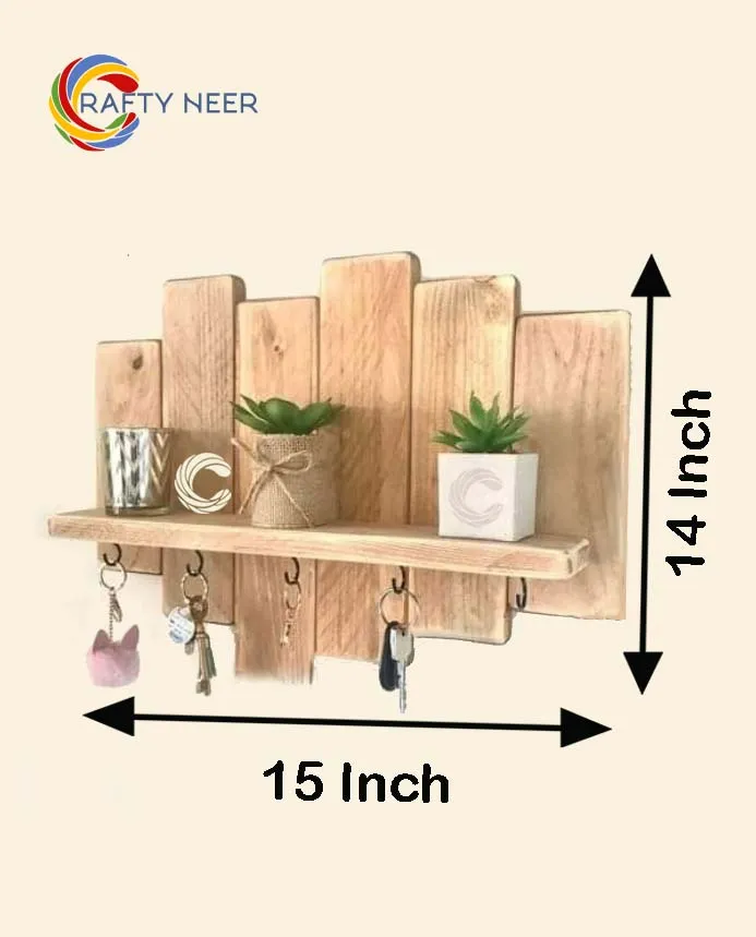 Wall Mounted Key Holder With Shelf Hanging key holder key storage key hooks wall key holder key rack with shelf Keyring 2002 copy.webp