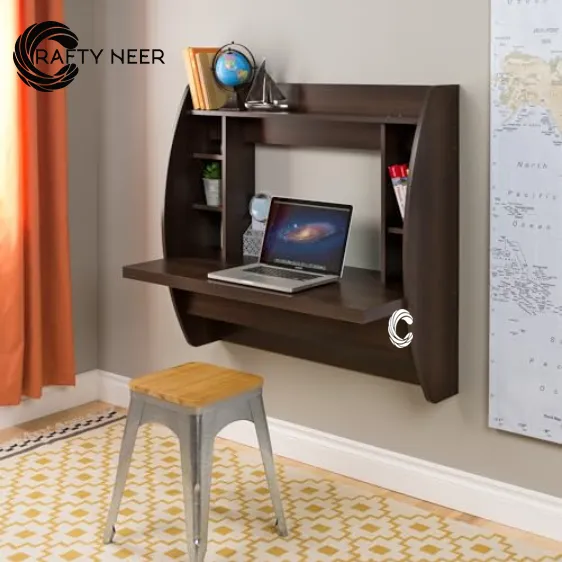Computer Desk Reading Table - Versatile Wall Mounted Modern Desk for Small Spaces Efficient with Storaged.webp