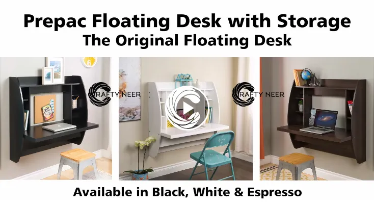 Computer Desk Reading Table - Versatile Wall Mounted Modern Desk for Small Spaces Efficient with Storagegh.webp