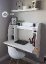 Computer Desk Reading Table - Versatile Wall Mounted Modern Desk for Small Spaces Efficient with Storage.webp