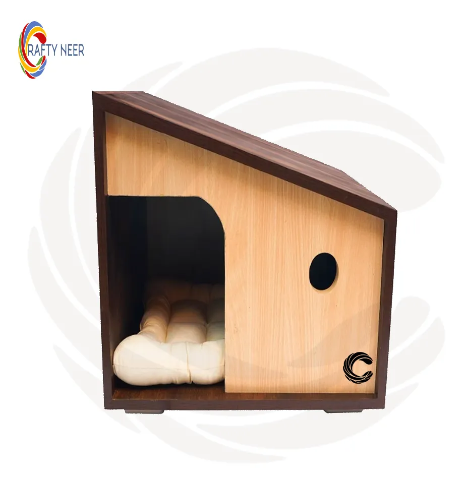 Cat House Modern Nightstand Pet House Cat bed Cat Crate Wood Cat Hoouse Peet House CAT303.webp