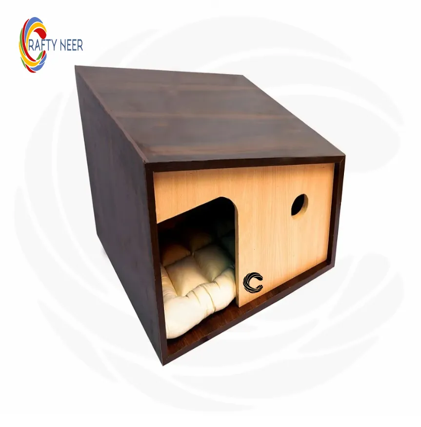 Cat House Modern Nightstand Pet House Cat bed Cat Crate Wood Cat Hoouse Peet House CAT303cc.webp