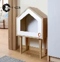 Cat House Modern Nightstand Pet House Cat bed Cat Crate Wood Cat Hoouse Peet House CAT304a.webp
