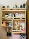 Kitchen storage rack multi Functional Kitchen Rack organizer Shelve Jar Rack Storage Shelf Cabinet Stand Model : KRO010