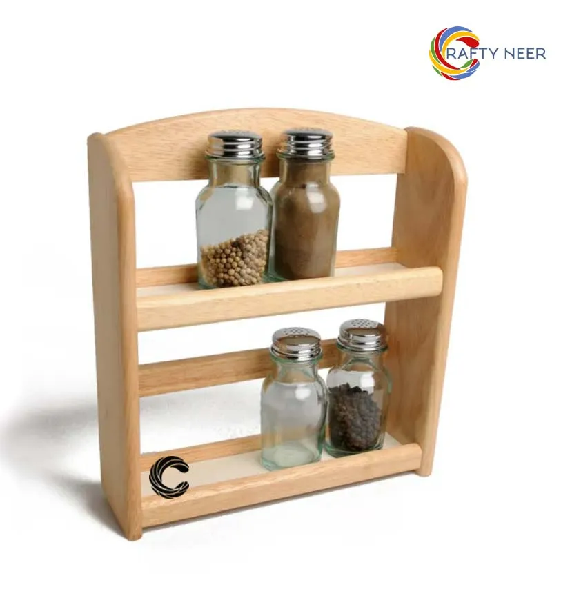 Kitchen storage rack multi Functional Kitchen Rack organizer Shelve Jar Rack Storage Shelf Cabinet Stand Model : KRO017 (Albino Oak)