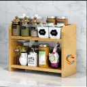 Kitchen storage rack multi Functional Kitchen Rack organizer Shelve Jar Rack Storage Shelf Cabinet Stand Model : KRO024