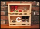 Kitchen storage rack multi Functional Kitchen Rack organizer Shelve Jar Rack Storage Shelf Cabinet Stand Model : KRO030