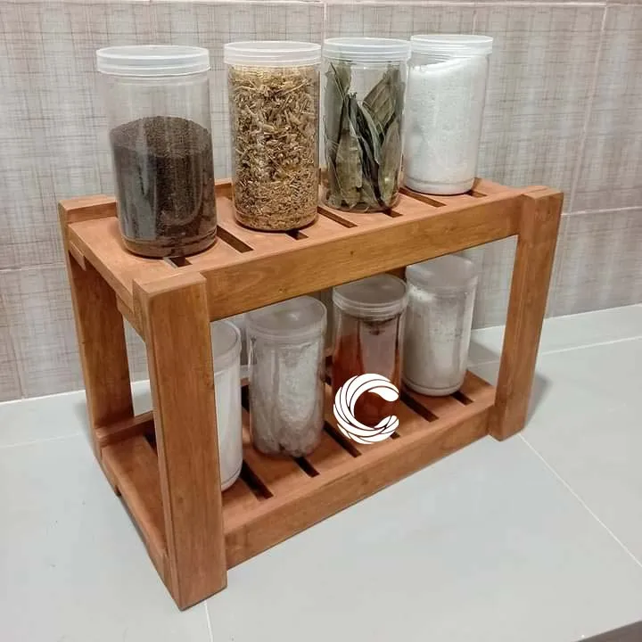 Kitchen storage rack multi Functional Kitchen Rack organizer Shelve Jar Rack Storage Shelf Cabinet Stand Model : KRO031