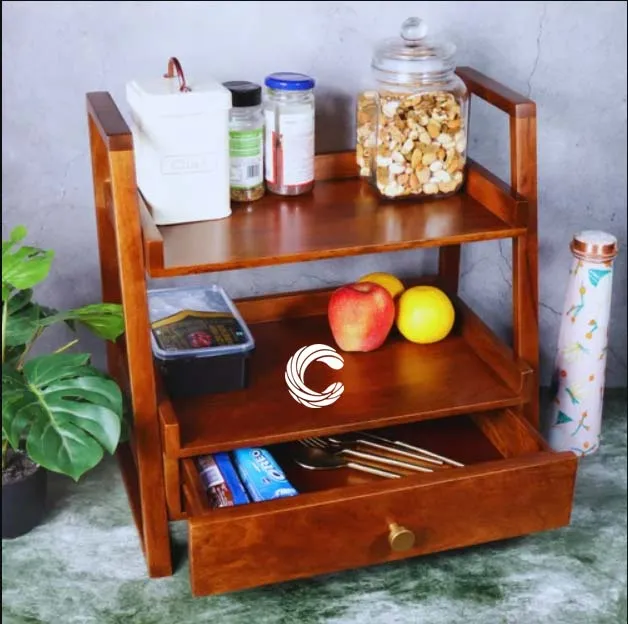 Kitchen storage rack multi Functional Kitchen Rack organizer Shelve Jar Rack Storage Shelf Cabinet Stand Model : KRO032