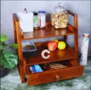 Kitchen storage rack multi Functional Kitchen Rack organizer Shelve Jar Rack Storage Shelf Cabinet Stand Model : KRO032