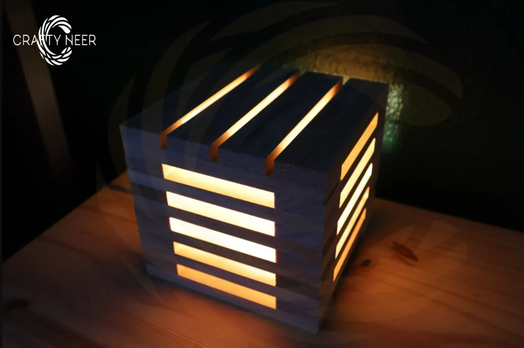 Lamp Wooden Lamp Table lamp Living Room Lamp Bedside Lamp  LMP001 (Albino Oak)