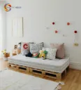 Sofa Creative, Modern, Rustic, Simple, Stylish & Naturally Crafted Beautiful Pallet Sofa Model: PLSF 902