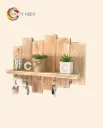 keyring Wall Mounted Key Holder With Shelf Hanging key holder key storage key hooks wall key holder key rack with shelf Model : Keyring2002