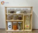 Kitchen storage rack multi Functional Kitchen Rack organizer Shelve Jar Rack Storage Shelf Cabinet Stand Model : KRO005